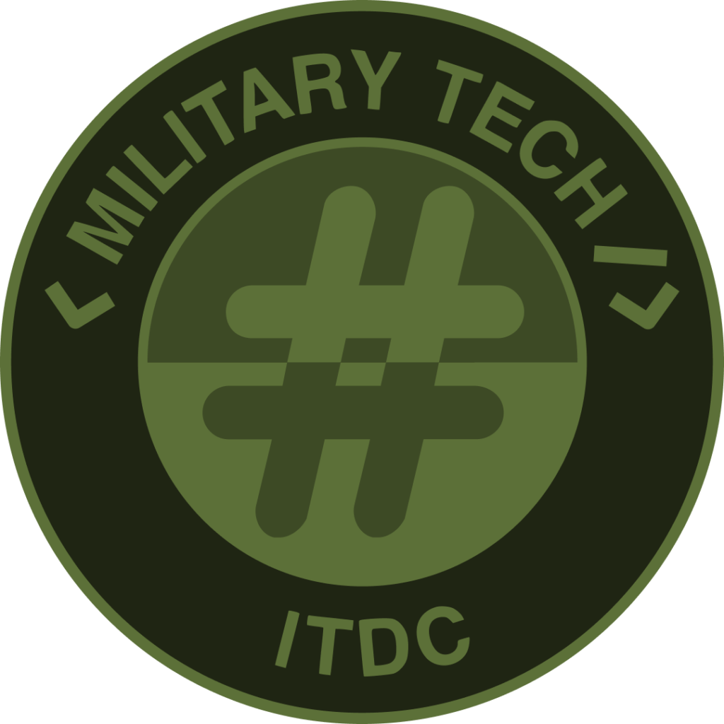 Логотип Military Tech ITDC (MilTech-напрямок IT Dnipro Community).